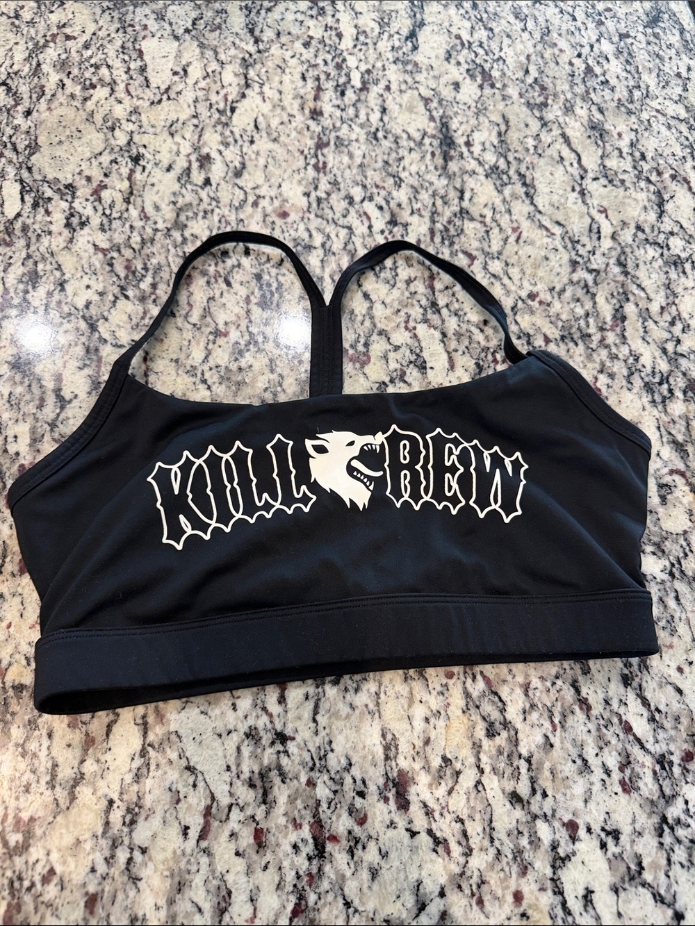 Kill Crew Black and White Women's Swim Bikini Top